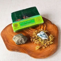Coffret Ancrage et Nature – Pyrite, Agate arbre et savon Épine de pin