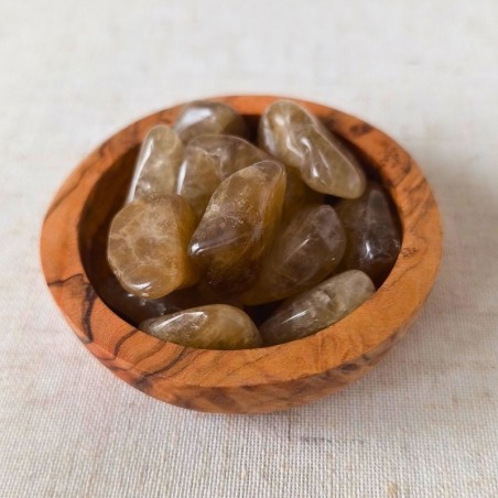 Pierre roulée en Citrine naturelle (15–30 mm, Brésil, qualité A)