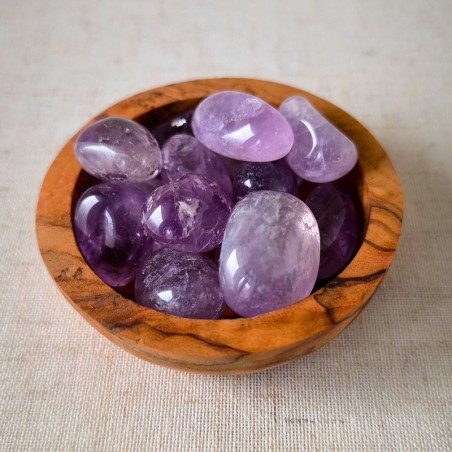 Pierre roulée en Améthyste (20–30 mm, Brésil, qualité A)