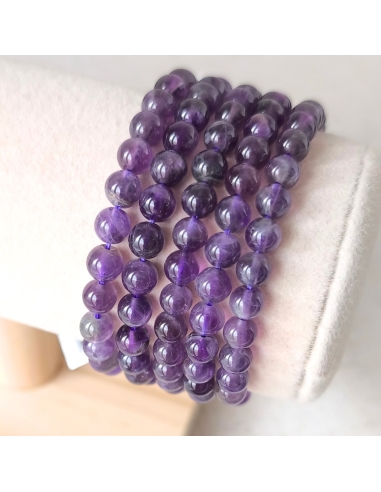 Bracelet boule enfant en Améthyste naturelle