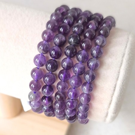 Bracelet boule enfant en Améthyste naturelle