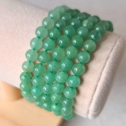 Bracelet enfant en Aventurine verte naturelle (perles de 6 mm)