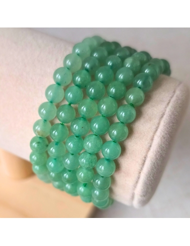 Bracelet enfant en Aventurine verte naturelle (perles de 6 mm)