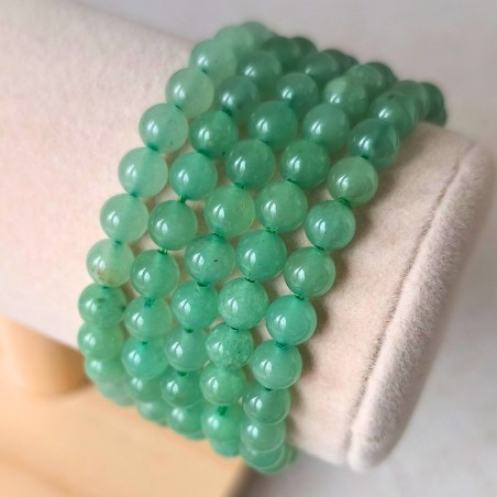 Bracelet enfant en Aventurine verte naturelle (perles de 6 mm)