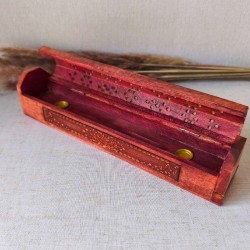 Boîte brûle-encens Arbre de Vie en bois d’acacia 2