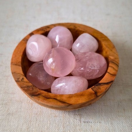 Pierre roulée en Quartz rose (20–30 mm, qualité A+, Afrique du Sud)
