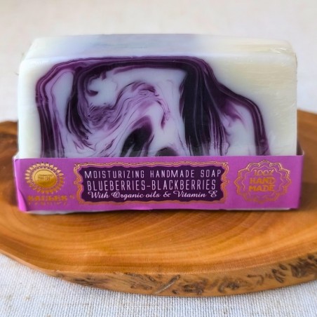Savon artisanal Myrtille et Mûre, doux et naturel
