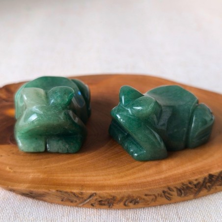 Grenouille en Aventurine verte (50 mm, Brésil, qualité A)