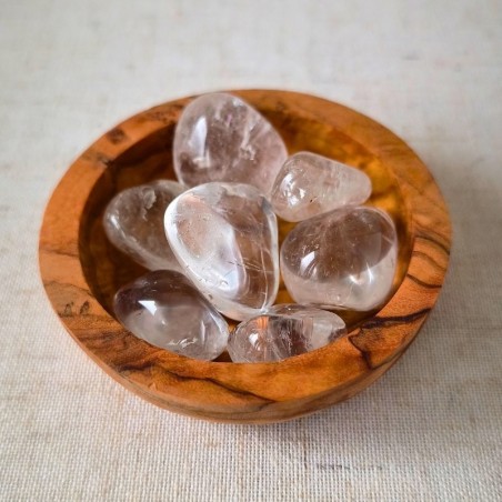 Pierre roulée en Cristal de roche (20–30 mm, qualité A, filière éthique et durable, Brésil)