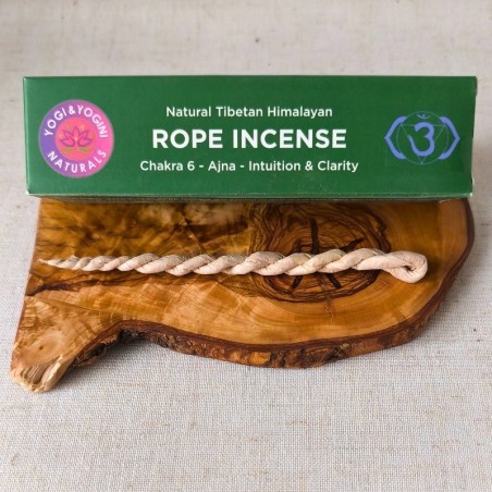 Cordelettes d’encens – Bois de genévrier, guggul, camphre & résine de Sal (20 cordelettes, Yogi & Yogini)