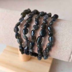 Bracelet en Labradorite noire – Protection et ancrage 2