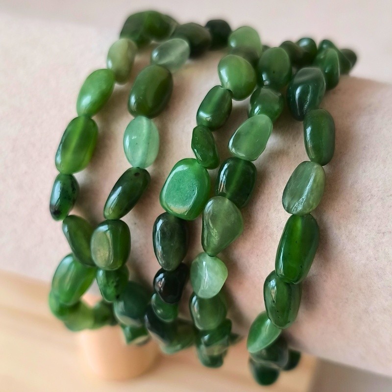 Bracelet en Jade néphrite – Équilibre et stabilité