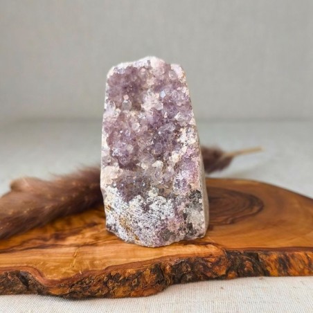 Géode d’améthyste claire – 264 g (Uruguay, qualité A)
