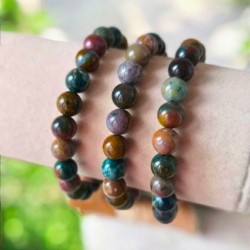 Bracelet boule en Agate indienne – Ancrage et sérénité 2