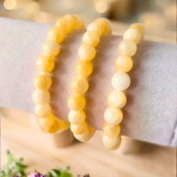 Bracelet boule en Calcite orange – Joie et optimisme 2