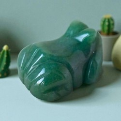 Grenouille sculptée en Aventurine verte – Brésil (qualité A, 50 mm) 2