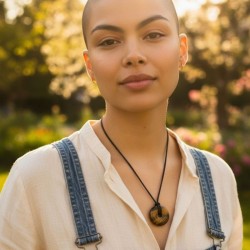 Pendentif donut en Œil de tigre – Protection et confiance 2