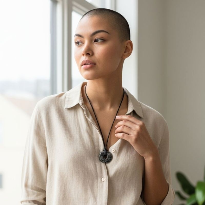 Un pendentif élégant et apaisant, symbole de lucidité et d’équilibre intérieur.