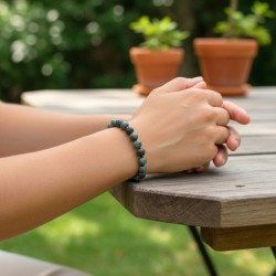 Bracelet boule en Jaspe Kambaba – Sérénité et ancrage 2