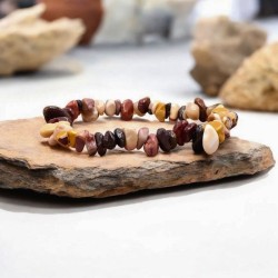 Bracelet baroque en Jaspe mokaïte – Clarté et détermination