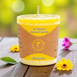 Bougie naturelle Manipura – Bergamote, Citron et Pamplemousse.