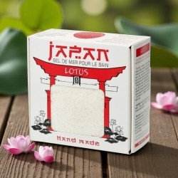 Sel de bain artisanal 450 g au lotus.