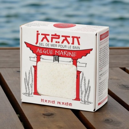 Sel de bain artisanal 450 g aux algues marines.