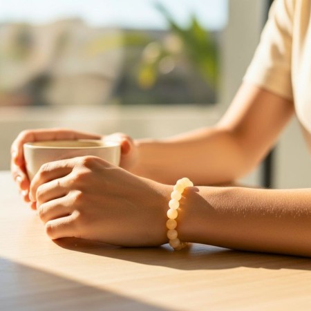 Pierre solaire de joie et d’optimisme, la Calcite orange diffuse une énergie douce 2