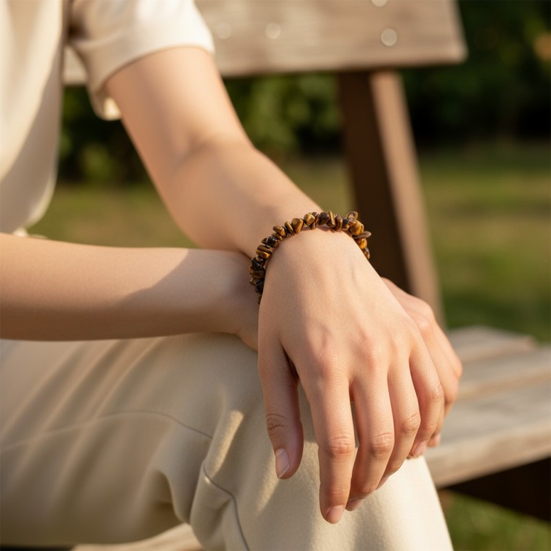 Un bijou doré, symbole de force intérieure et de sécurité.