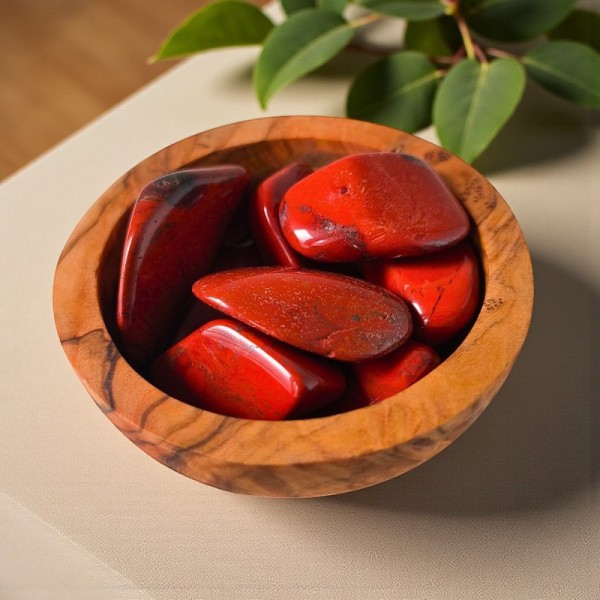 Jaspe Rouge roulé, pierre d’ancrage et de vitalité