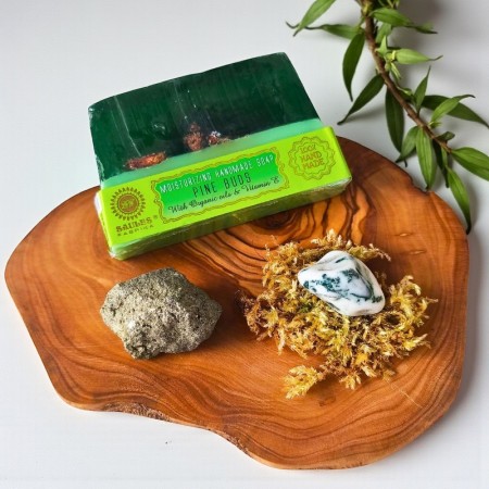 Essentiel d'Ancrage – Pyrite, Agate arbre et savon Épine de pin