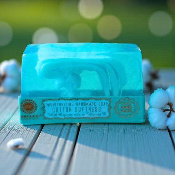 Savon artisanal Douceur Coton, naturel, délicatement parfumé