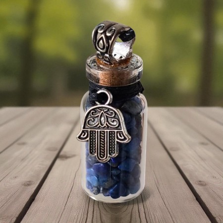 Cristaux d'Intuition – Lapis-lazuli, Calcédoine bleue et bougie Sauge Citronnelle 2