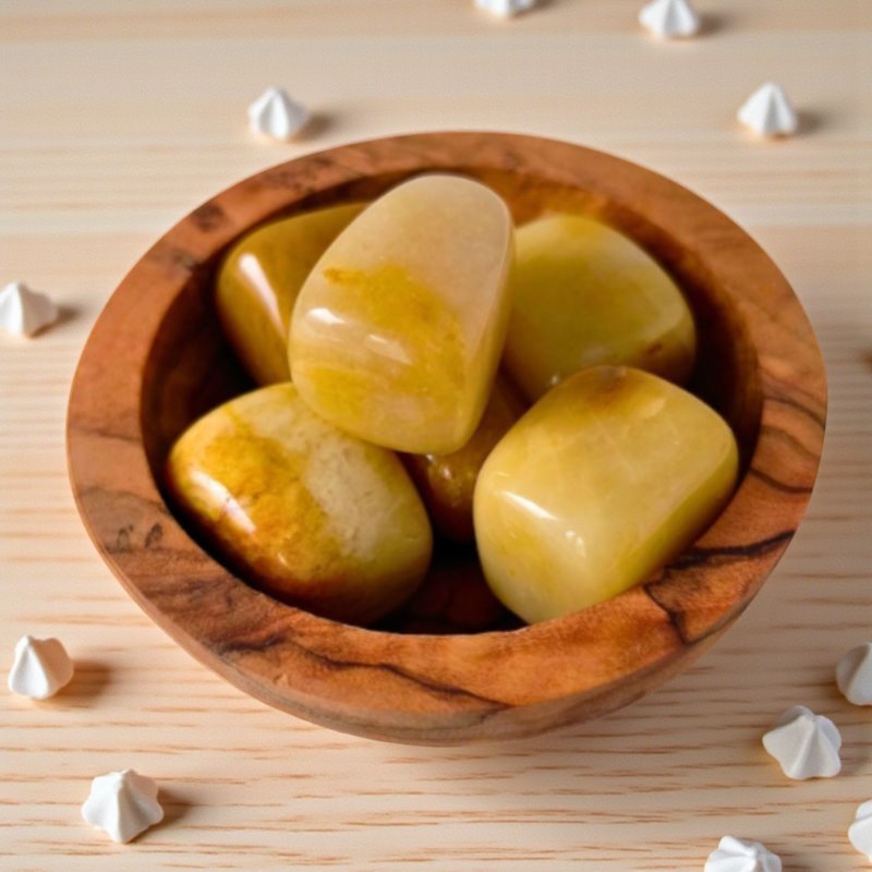 Aventurine jaune cubique – Pierre d’optimisme et d’équilibre, elle favorise la créativité, la motivation douce