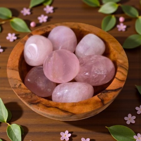 Trio Douceur et Tendresse - Quartz rose, Aventurine verte et Pierre de Lune multicolore 2