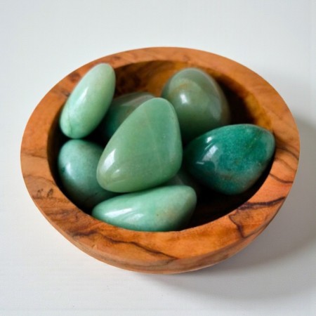 Pierre roulée Aventurine verte - qualité A - Confiance et Équilibre | Litho Terra