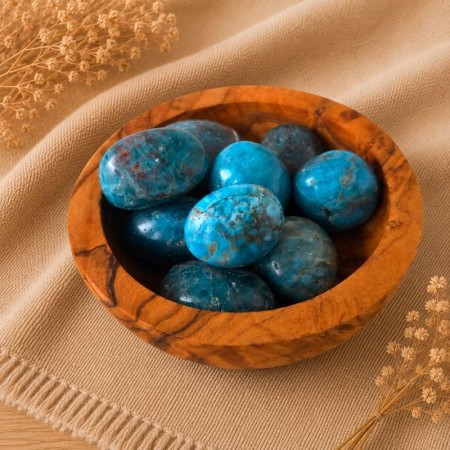 Apatite bleue – Inspiration et Expression | Pierre roulée naturelle | Litho Terra