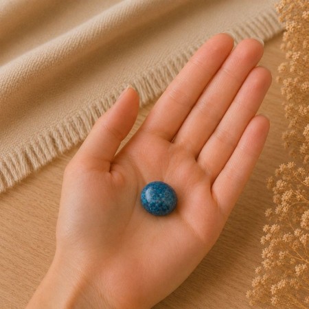 Apatite bleue – Inspiration et Expression | Pierre roulée naturelle | Litho Terra 2
