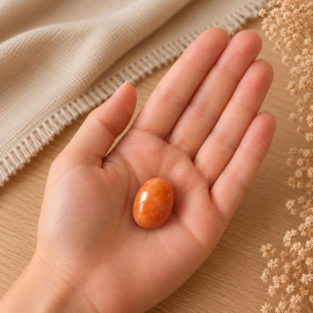 Aventurine orange – Enthousiasme et Créativité | Pierre roulée naturelle | Litho Terra 2