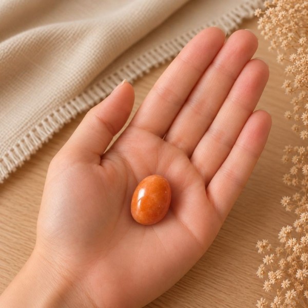 Aventurine orange – Enthousiasme et Créativité | Pierre roulée naturelle | Litho Terra