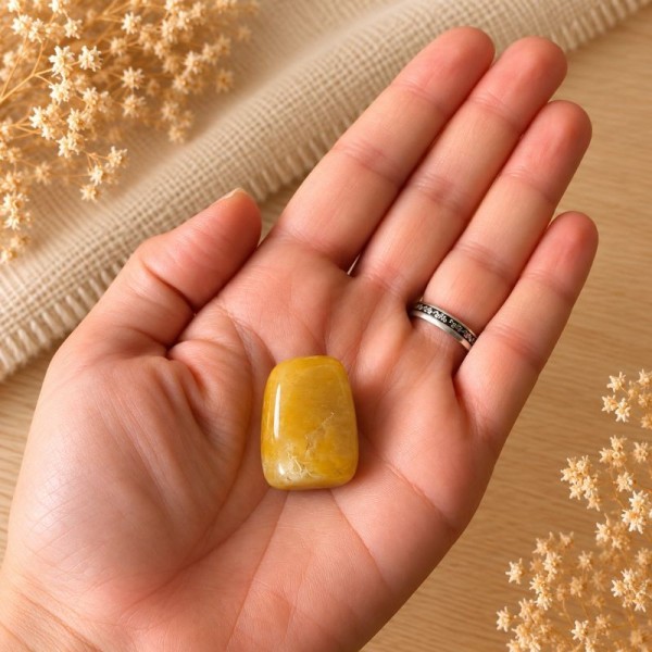 Aventurine jaune cubique naturelle | Litho Terra