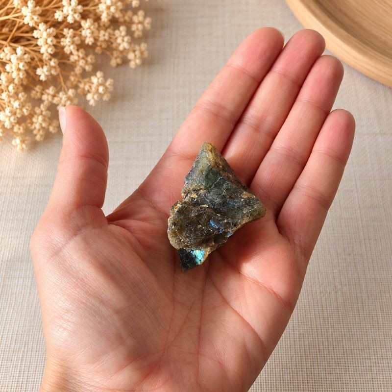 Labradorite brute format M (entre 49 et 74 g)