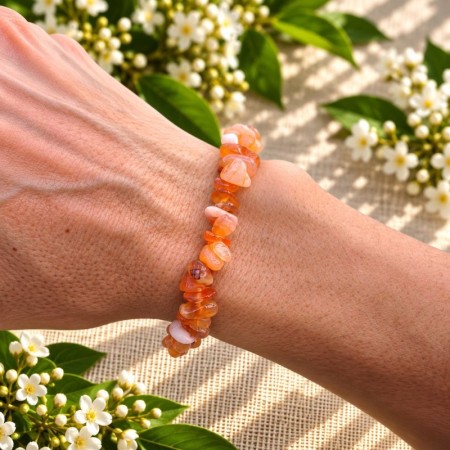 Bracelet baroque Cornaline naturelle | Litho Terra 2