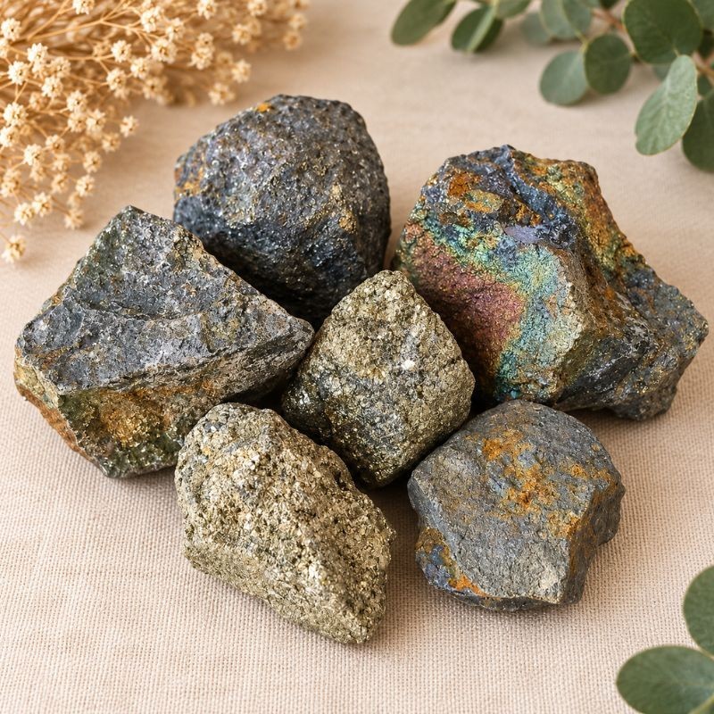 Coffret Ancrage Naturel – Pyrite & Agate arbre | Litho Terra