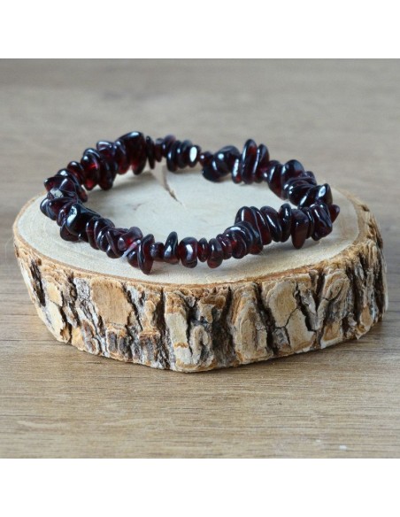 Bracelet baroque Grenat rouge