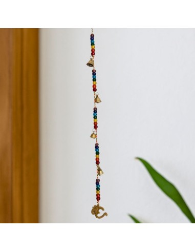 Cordelette décorative Om et perles chakras