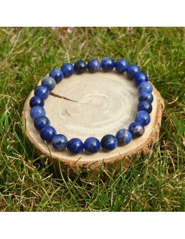Un bracelet en Sodalite naturelle, pierre de vérité et de calme mental.