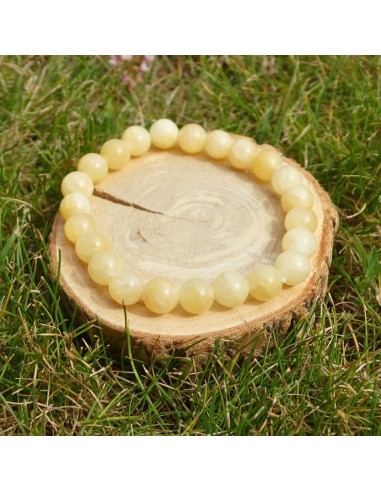 Un bracelet en Calcite orange naturelle, pierre solaire et dynamisante