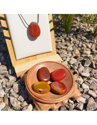 Amulette (pendentif) - Jaspe Breschia multicolore