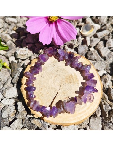 Un bracelet baroque en Améthyste naturelle